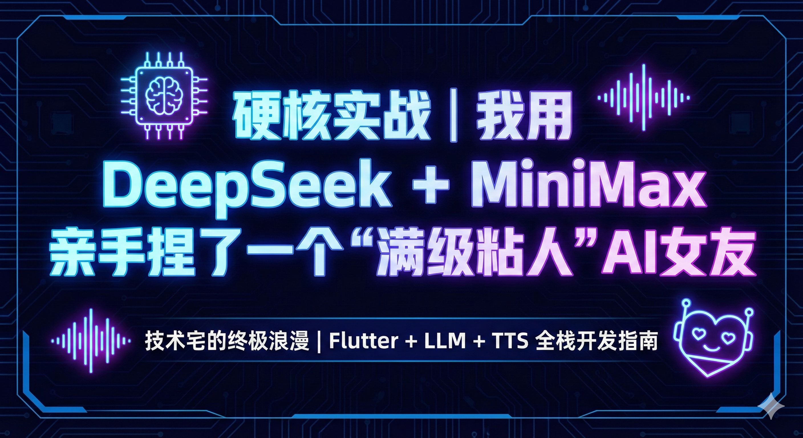 Featured image of post 💘 硬核实战 | 我用 DeepSeek + MiniMax 亲手捏了一个“满级粘人”AI女友
